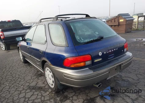 1997 Subaru Impreza Outback Sport from USA, damaged, VIN JF1GF4856VH820845